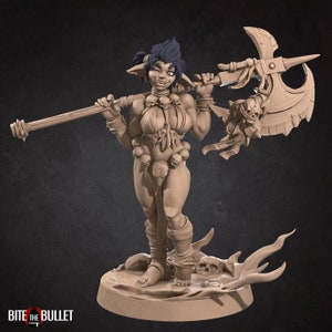 Gaby, the Goblinoid Queen | 35 mm Scale | Tabletop | unpainted miniature | DnD | Dungeons and Dragons