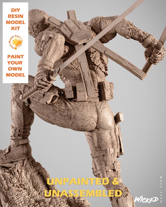 Deadpool Zombie Statue |1/12 Scale| Unpainted| Unassembled Kit - Etsy