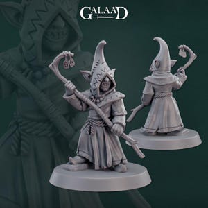 Male Goblin Wizard | 32 mm Scale | Tabletop | unpainted miniature | DnD | Dungeons and Dragons