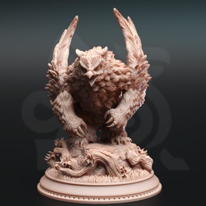 Sonatus Noctursa – Northern Masked Owlbear  |32 mm Scale | Tabletop | unpainted miniature | DnD | Dungeons and Dragons