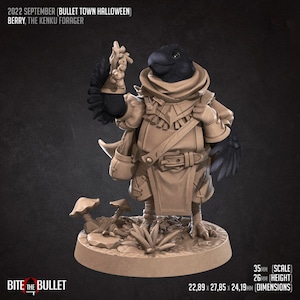 Berry, the Kenku Forager | 35 mm Scale | Tabletop | unpainted miniature | DnD | Dungeons and Dragons