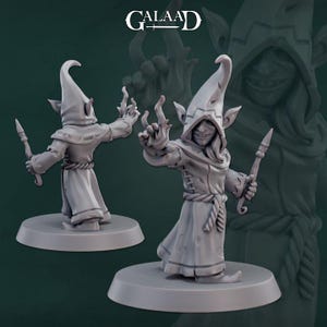 Female Goblin Wizard | 32 mm Scale | Tabletop | unpainted miniature | DnD | Dungeons and Dragons