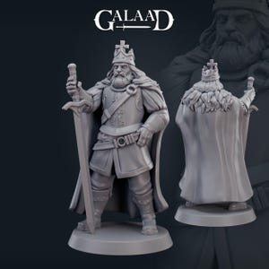 King | 32 mm Scale | Tabletop | unpainted miniature | DnD | Dungeons and Dragons