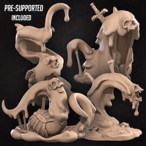 Oozes (Pestilence Minions) | 35 mm Scale | Tabletop | unpainted miniature | DnD | Dungeons and Dragons
