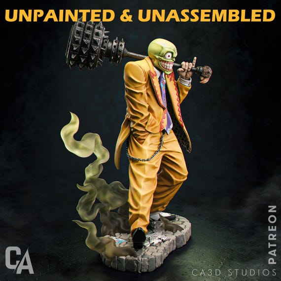 The Mask |1/12 Scale| Unpainted| Unassembled Kit - Etsy