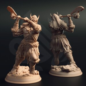 Jugak’thar Tribe Orc Warrior |32 mm Scale | Tabletop | unpainted miniature | DnD | Dungeons and Dragons