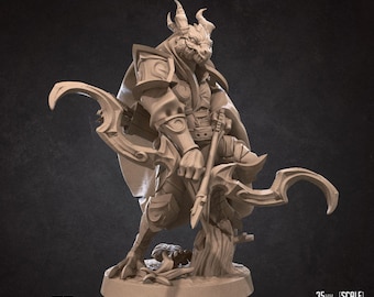 Dragonborn Ranger | 35 mm Scale | Tabletop | unpainted miniature | DnD | Dungeons and Dragons
