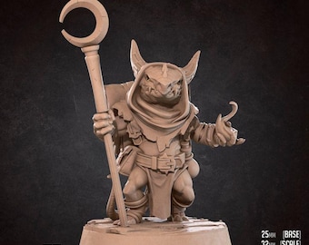 Kobold Wizard | 35 mm Scale | Tabletop | unpainted miniature | DnD | Dungeons and Dragons
