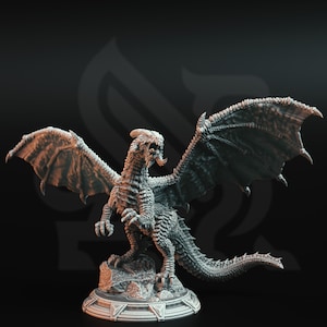 Rokarthion “The Red Tyrant” – Ancient Red Dragon |32 mm Scale | Tabletop | unpainted miniature | DnD | Dungeons and Dragons