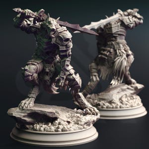 Corsicus – Werewolf Knight |32 mm Scale | Tabletop | unpainted miniature | DnD | Dungeons and Dragons