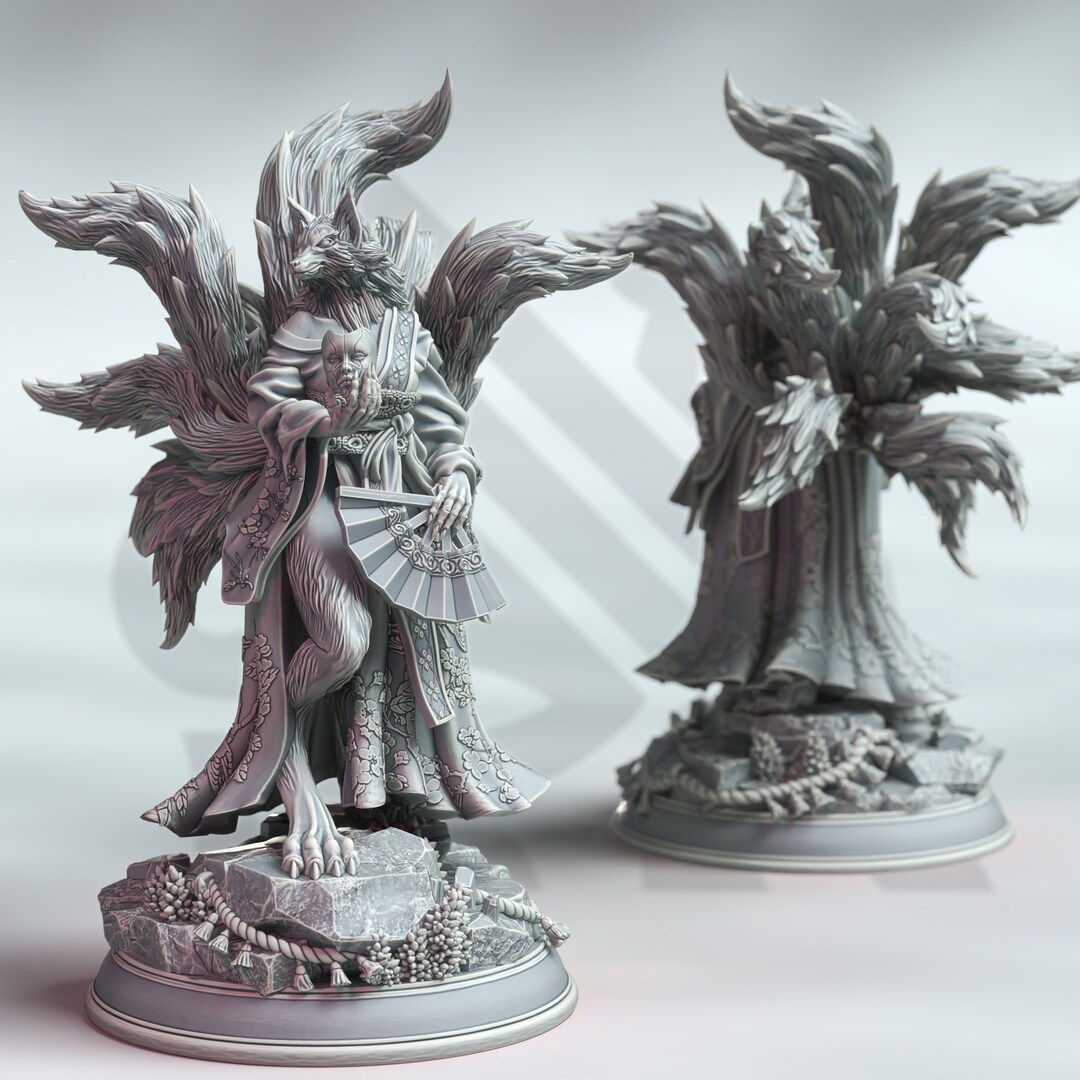 Kyubi No Shojo The Girl With Nine Tails 32 Mm Scale Tabletop kyubi-no-shojo-the-girl-with-nine-tails-32-mm-scale-tabletop