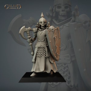 Skeleton knight 3 | 32 mm Scale | Tabletop | unpainted miniature | DnD | Dungeons and Dragons