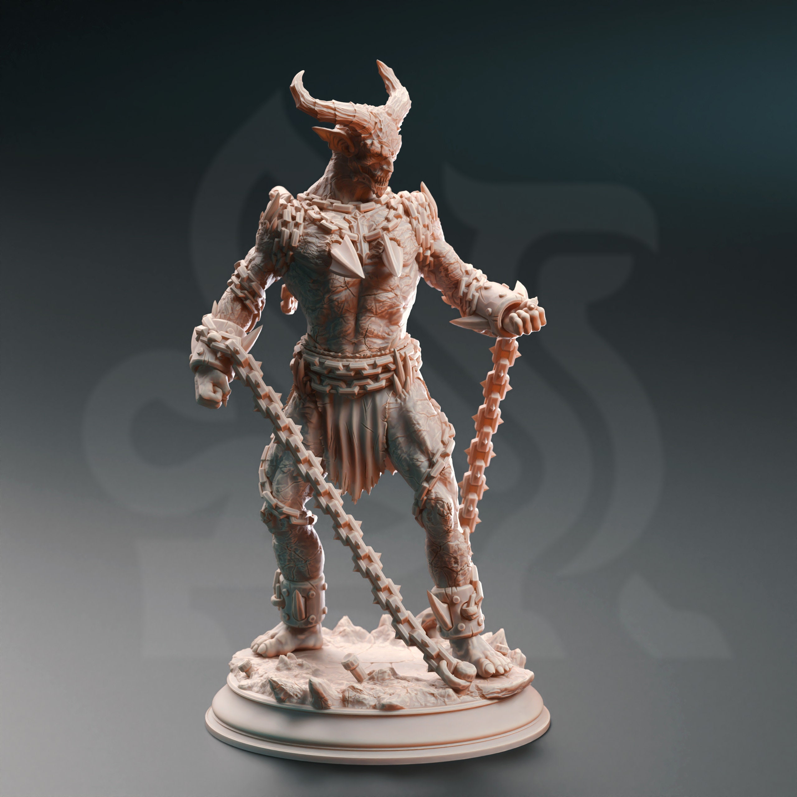Devils Tabletop Nosmeni Chain Devils |32 Mm Scale | Tabletop | Unpainted Miniature ...
