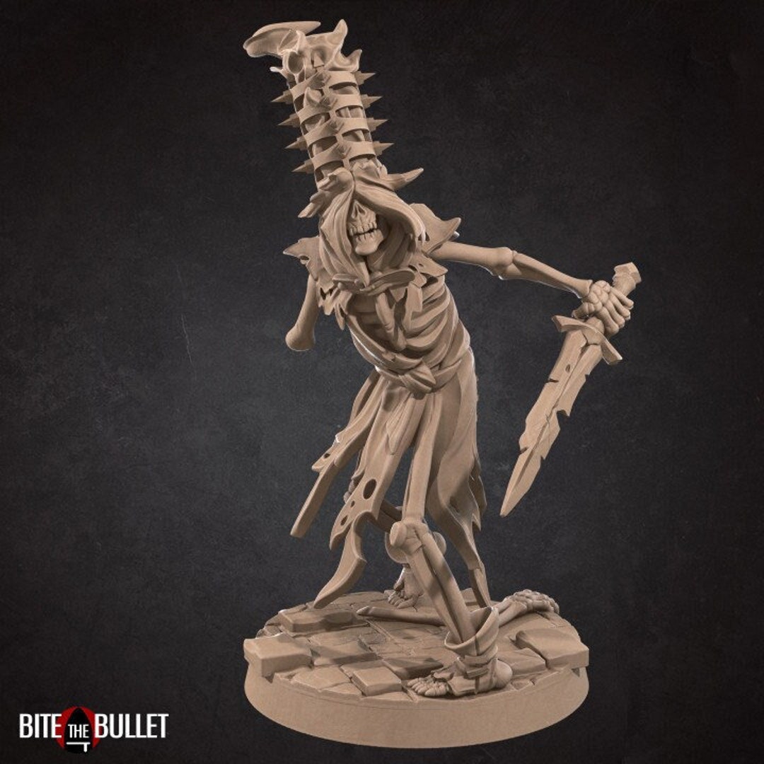 Catacombs Skeleton 4 | 32 Mm Scale | Tabletop | Unpainted Miniature ...