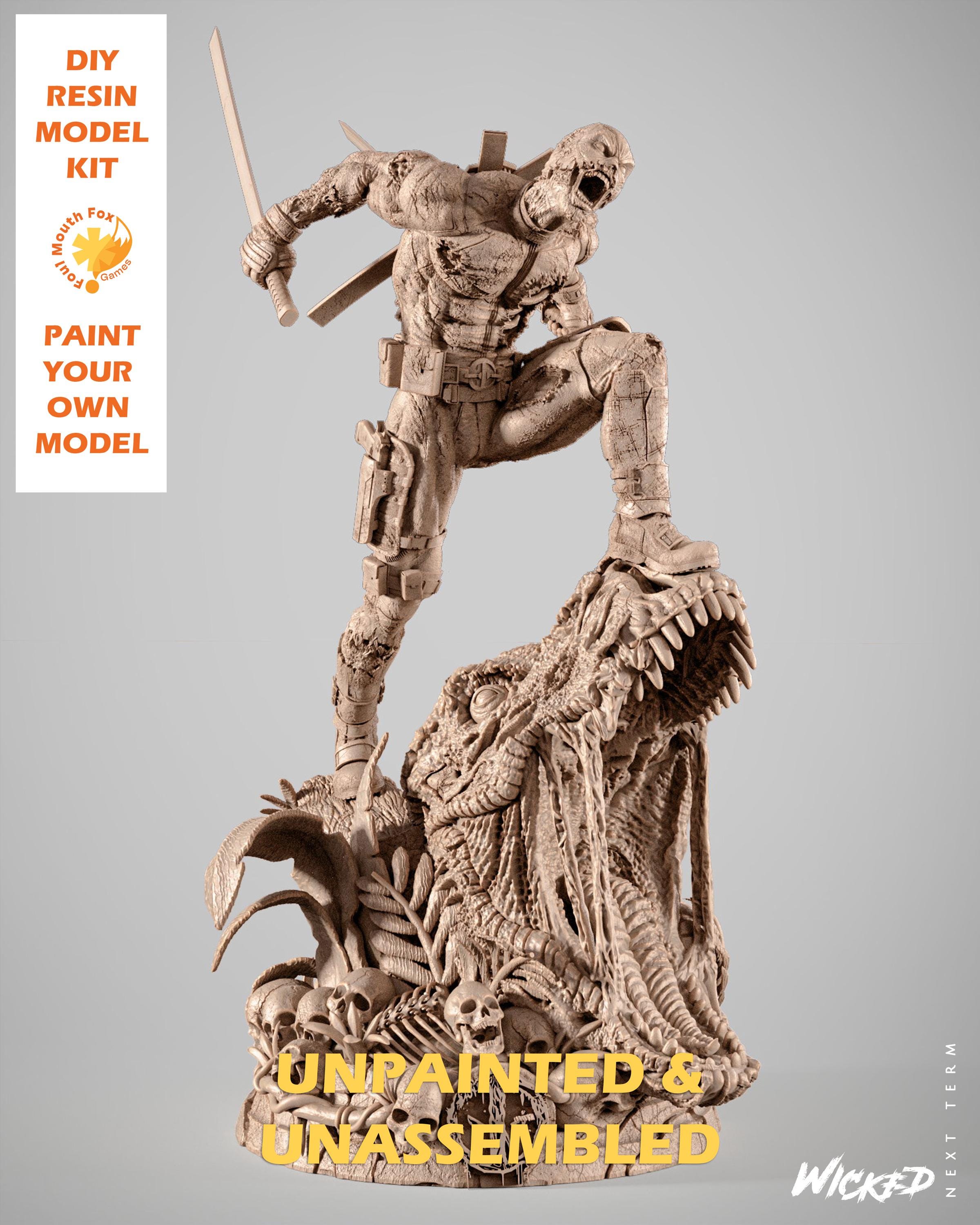 Deadpool Zombie Statue |1/12 Scale| Unpainted| Unassembled Kit - Etsy