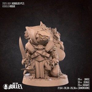 Kobold Rogue | 35 mm Scale | Tabletop | unpainted miniature | DnD | Dungeons and Dragons