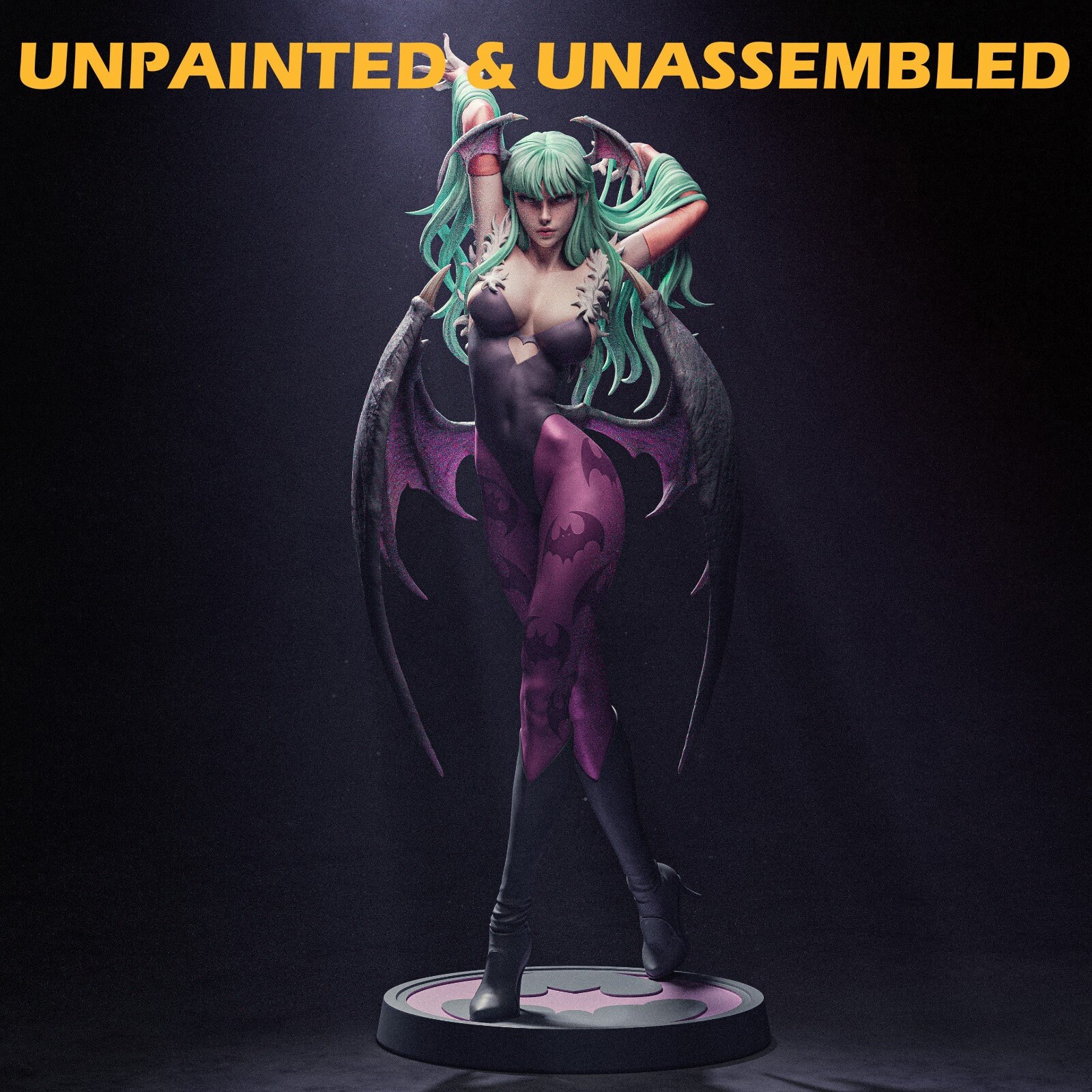 Morrigan Darkstalkers Statue |1/12 Scale| Unpainted