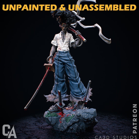 Afro Samurai Statue |1/12 Scale| Unpainted| Unassembled Kit - Etsy