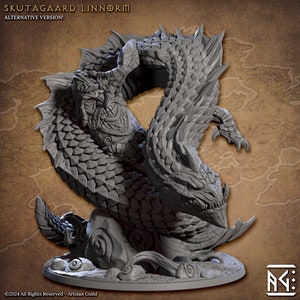 Great Linnorm of Frostheart | 32 mm Scale | Tabletop | unpainted miniature | DnD | Dungeons and Dragons