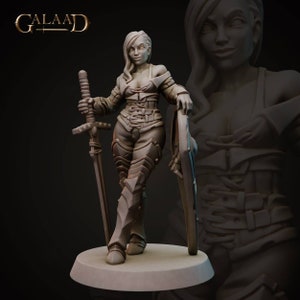 Battle Queen | 32 mm Scale | Tabletop | unpainted miniature | DnD | Dungeons and Dragons