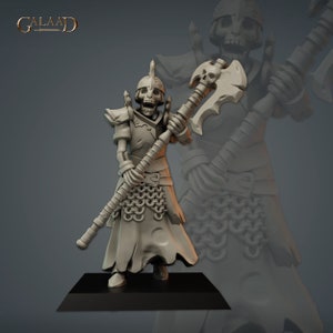 Skeleton knight 4 | 32 mm Scale | Tabletop | unpainted miniature | DnD | Dungeons and Dragons