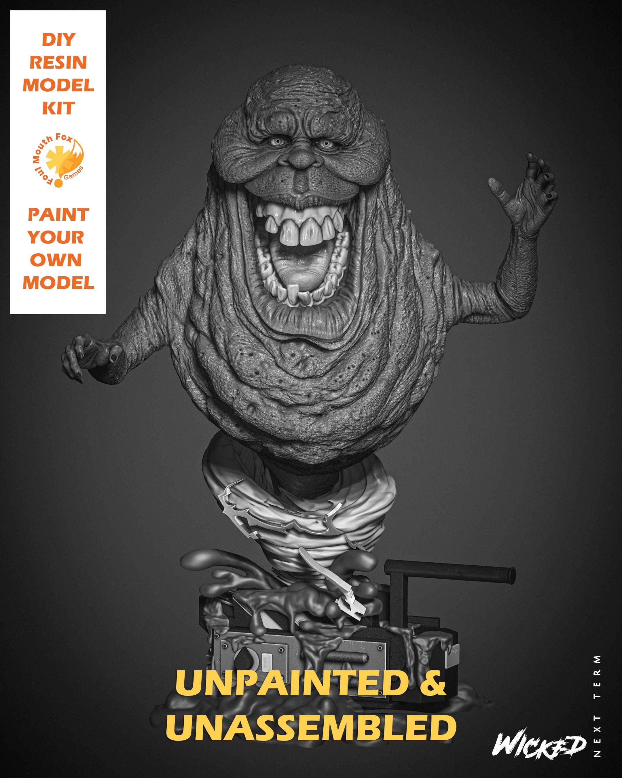 Slimer Statue | Unpainted| Unassembled Kit - Etsy