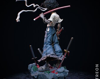 Afro Samurai Statue |1/12 scale| Unpainted| Unassembled Kit - Etsy
