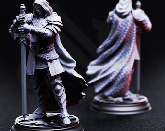 Visage – The Faceless Knight |32 mm Scale | Tabletop | unpainted miniature | DnD | Dungeons and Dragons