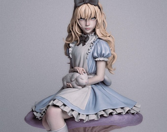 Alice in wonderland Statue | Unpainted| Unassembled Kit