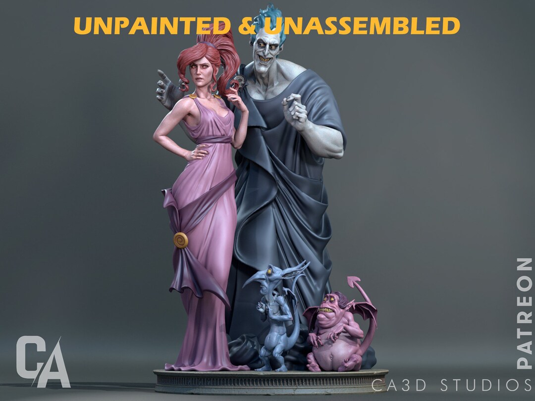 Hades Diorama Statue |1/12 Scale| Unpainted| Unassembled Kit - Etsy