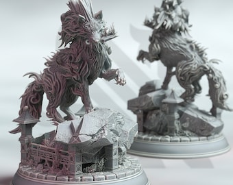 Amaru Taiyo – The Wolf Spirit  |32 mm Scale | Tabletop | unpainted miniature | DnD | Dungeons and Dragons