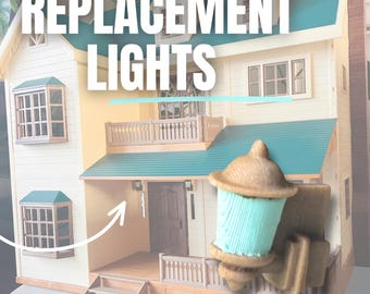 Replacement Dollhouse LIGHTS for Calico Critters Green Roof Manor | House on the Hill | Spare Part