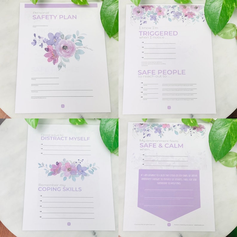 Safety Plan Template Fillable & Printable Therapist Tool Etsy Safety Plan Template Fillable & Printable Therapist Tool Etsy