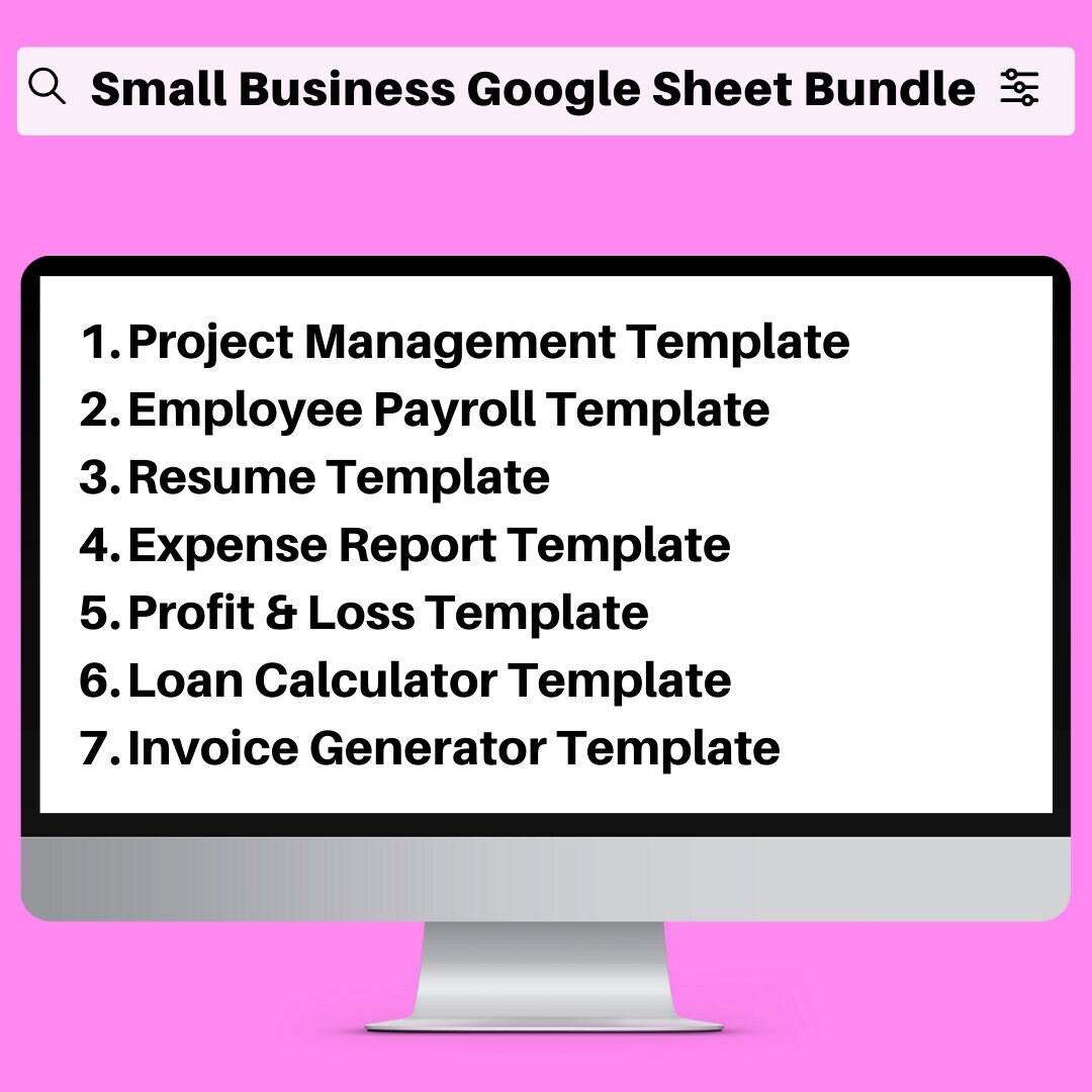 Small Business Bundle | Google Sheets - Etsy