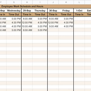 Employee Payroll Template | Payroll Tracker | Google Sheets | Small ...