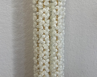 Mogra Flower Garlands With Bell || 5 ft Mogra flower string || Backdrop decor