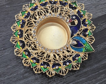 Candle Holder | T Light Holder | Diwali Diya Holders for Indian Festival Decorations | Return Gift | Home Decor