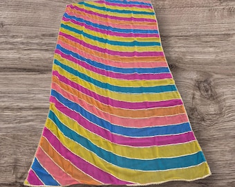 Dupatta || Odhni || Bandhni Lehriya Multicolor || Gotapatti Work