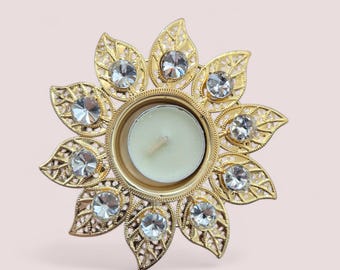 Candle Holder | T Light Holder | Diwali Diya Holders for Indian Festival Decorations | Return Gift | Home Decor