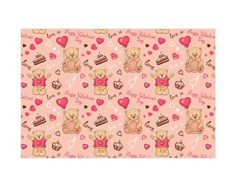 Baby Bear - Valentine - Wrapping Paper