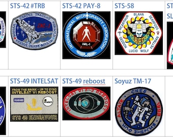 Human Space Flights 1992-93 Sts-42 Intemational Microgravity Lab IML-1 PAY-8 Sts-49 INTELSAT Endeavour reboost Soyuz Tm-17 Sts-58 SLS2 Patch