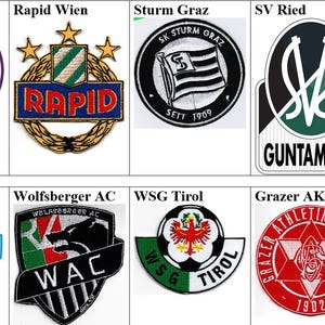 SK Austria Klagenfurt Rapid Wien Sturm Graz Sv Ried Tsv Hartberg Wolfsberger Ac WSG Tirol FC Blau-Weib Linz Grazer Ak Football Patch