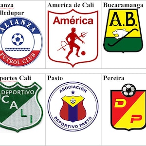 Aguilas Doradas Alianza Valledupar FC America de Cali Atletico Bucaramanga Junior Deportes Tolima Pasto Pereira Colombia Football Patch