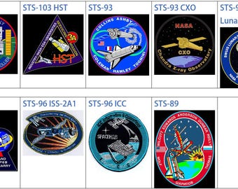 Human Space Flights 1998-1999 Sts-89 Sts-96 Icc Iss-2A1 Sts-93 CXO Chandra X-ray Observatory SWUIS Lunar Planetary Sts-103 HST Patch