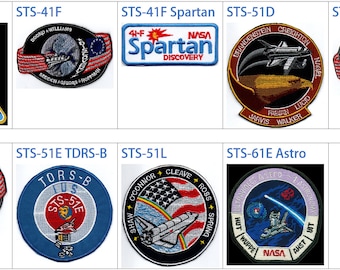 Vuelos espaciales tripulados cancelados 1984-86 Sts-41F Spartan Sts-51D Sts-51E TDRS-B IUS Sts-51L Sts-61E Astro Shuttle Project Atlantis USA Parche
