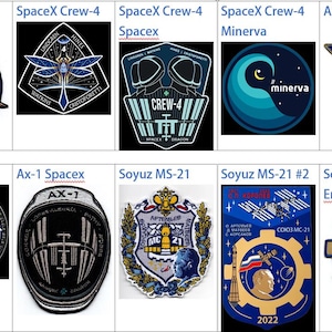 Human Space Flights 2022 Soyuz MS-22 Landing SpaceX Crew-4 Dragon Minerva Freedom Ax-1 Rakia Endeavour MS-21 Energia Sergei P Korolev Patch