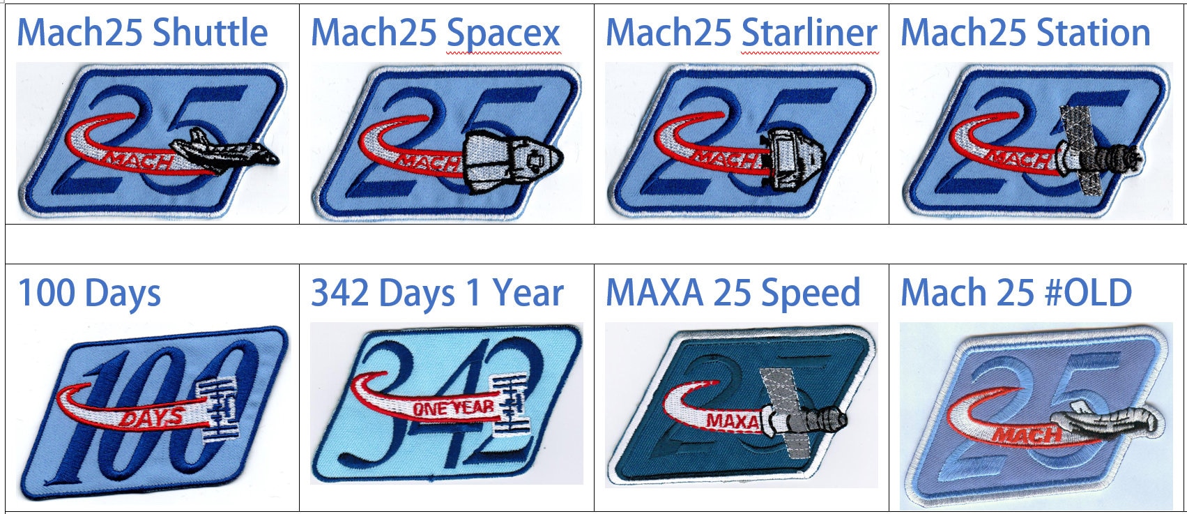 Human Space Flights Mach 25 Shuttle Spacex Starliner Station ISS
