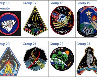 Human Space Flights NASA Astronaut Group 16-23 Astronauts Badge Iron On Embroidered Patch