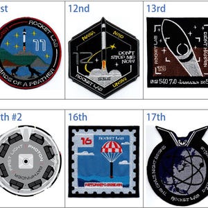 Rocket Lab 10-17 Electron Human Space Flights Badge Iron On Embroidered Patch
