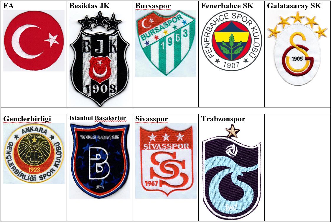 GALATASARAY PATCH FLOCAGE FOOTBALL - 6 CM PAR 9 CM